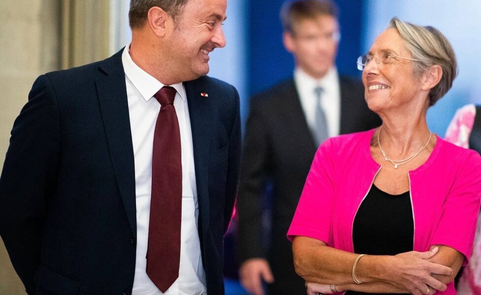 Première rencontre officielle entre Elisabeth Borne et Xavier Bettel.