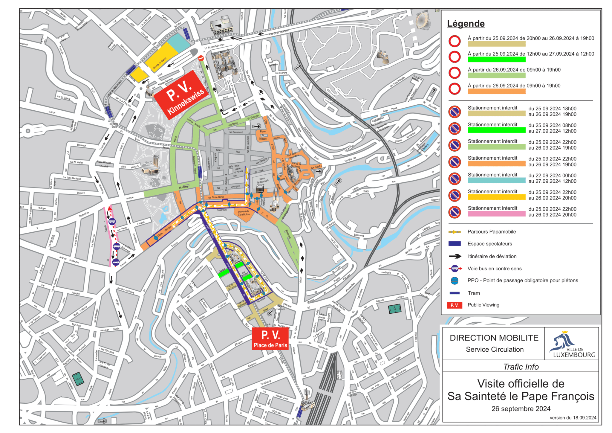 La Visite Du Pape Va Perturber La Circulation De Luxembourg Les Frontaliers